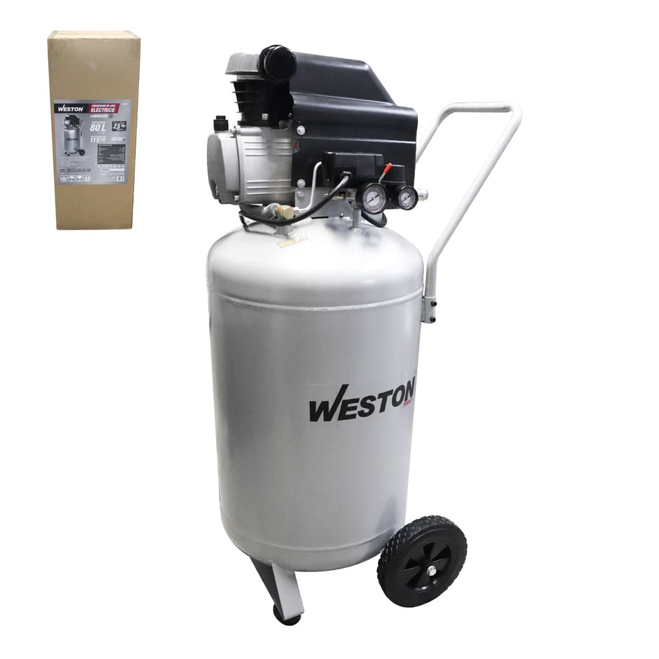 Compresor 2.5 HP, 21 gallon, lubricación con aceite 127 V